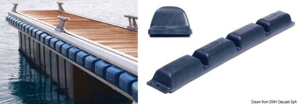 Protezione per pontile 800 mm blu - 33.519.06