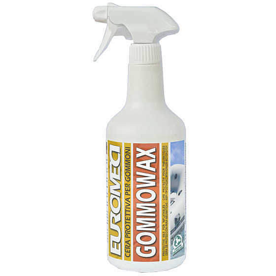 EUROMECI GOMMOWAX SPRAY 750 ML CERA PROTETTIVA RIGENERANTE PER GOMMONI