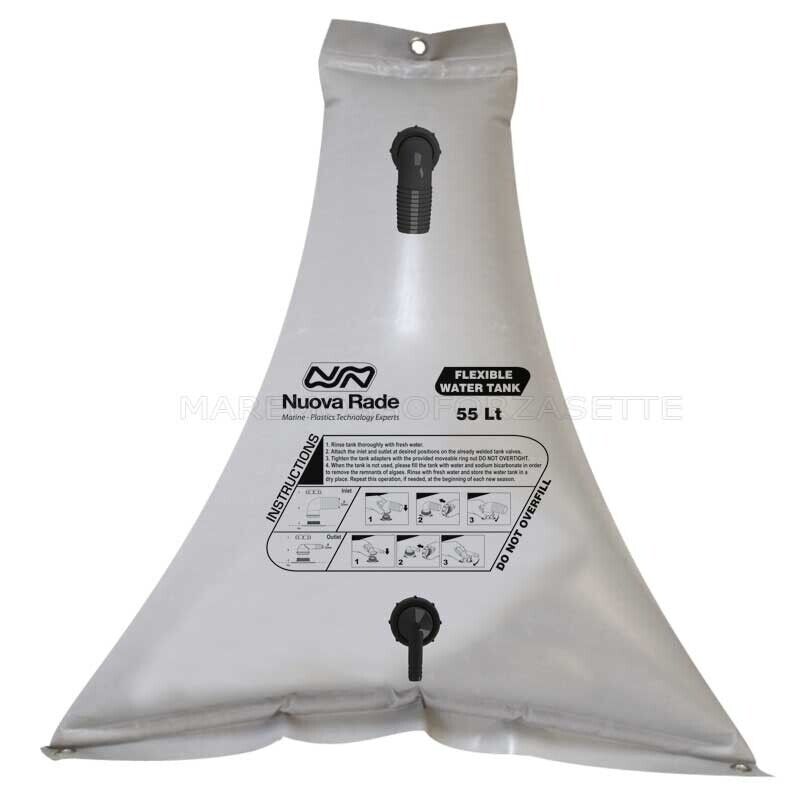 SERBATOIO PER ACQUA FLESSIBILE IN PVC NUOVA RADE 100 LITRI TRIANGOLARE