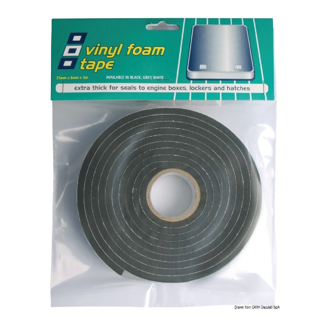 PSP Marine Tapes Nastro adesivo PVC Oblo 6 x 25 mm 19.114.01