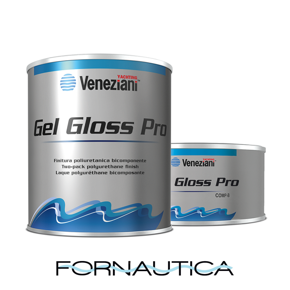 VENEZIANI GEL GLOSS PRO ML.750 GRIGIO AUTUNNO SMALTO NAUTICO BICOMPONENTE BARCA
