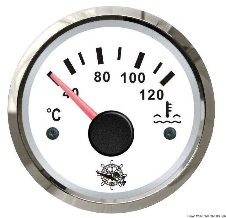 Indicatore temperatura acqua 40 120° bianco lucida (27.322.08)