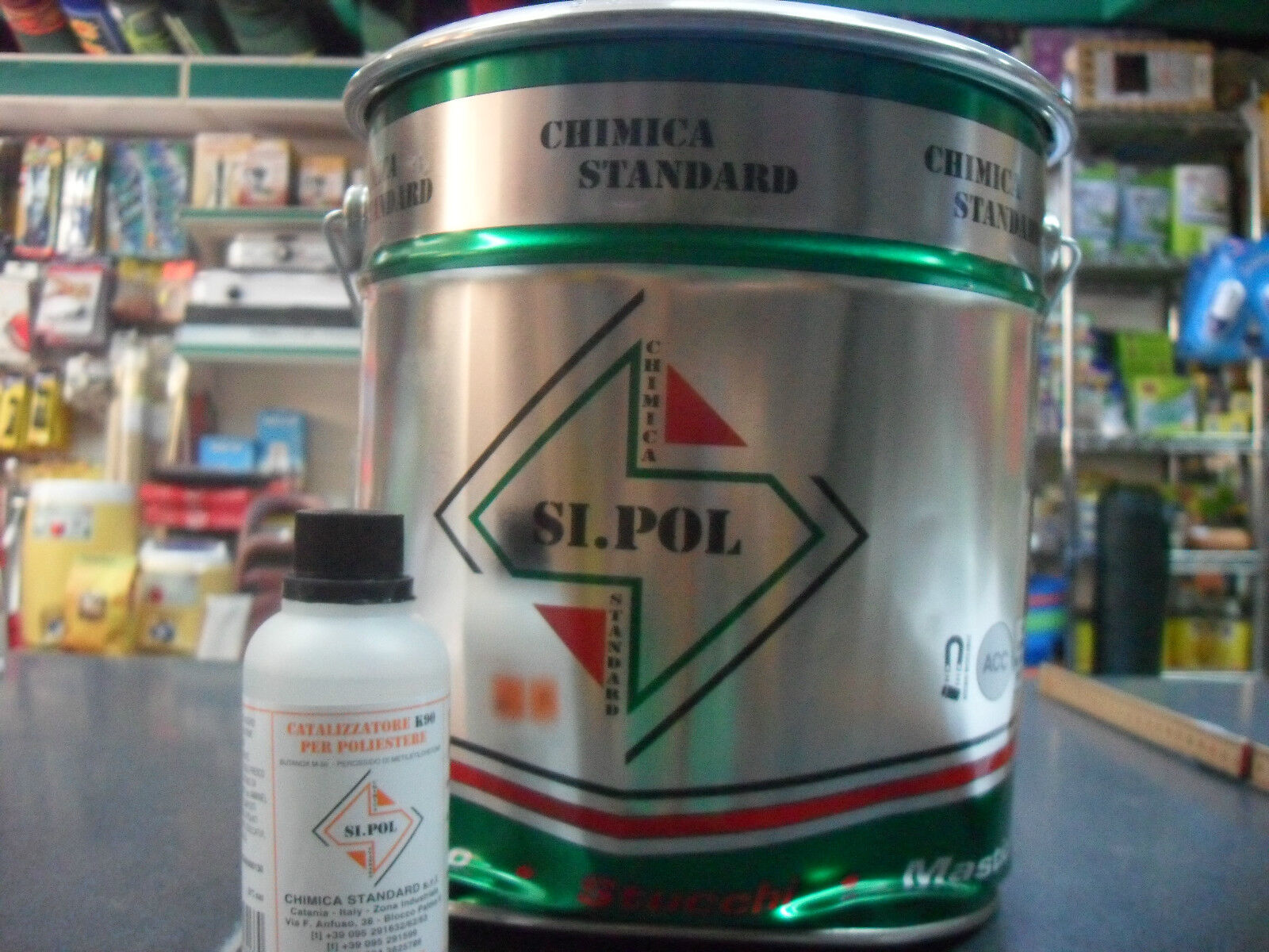 VETRORESINA LIQUIDA 5 LITRI  P90 LEGAPOL NAUTICA BARCHE CATALIZZATORE POLIESTERE