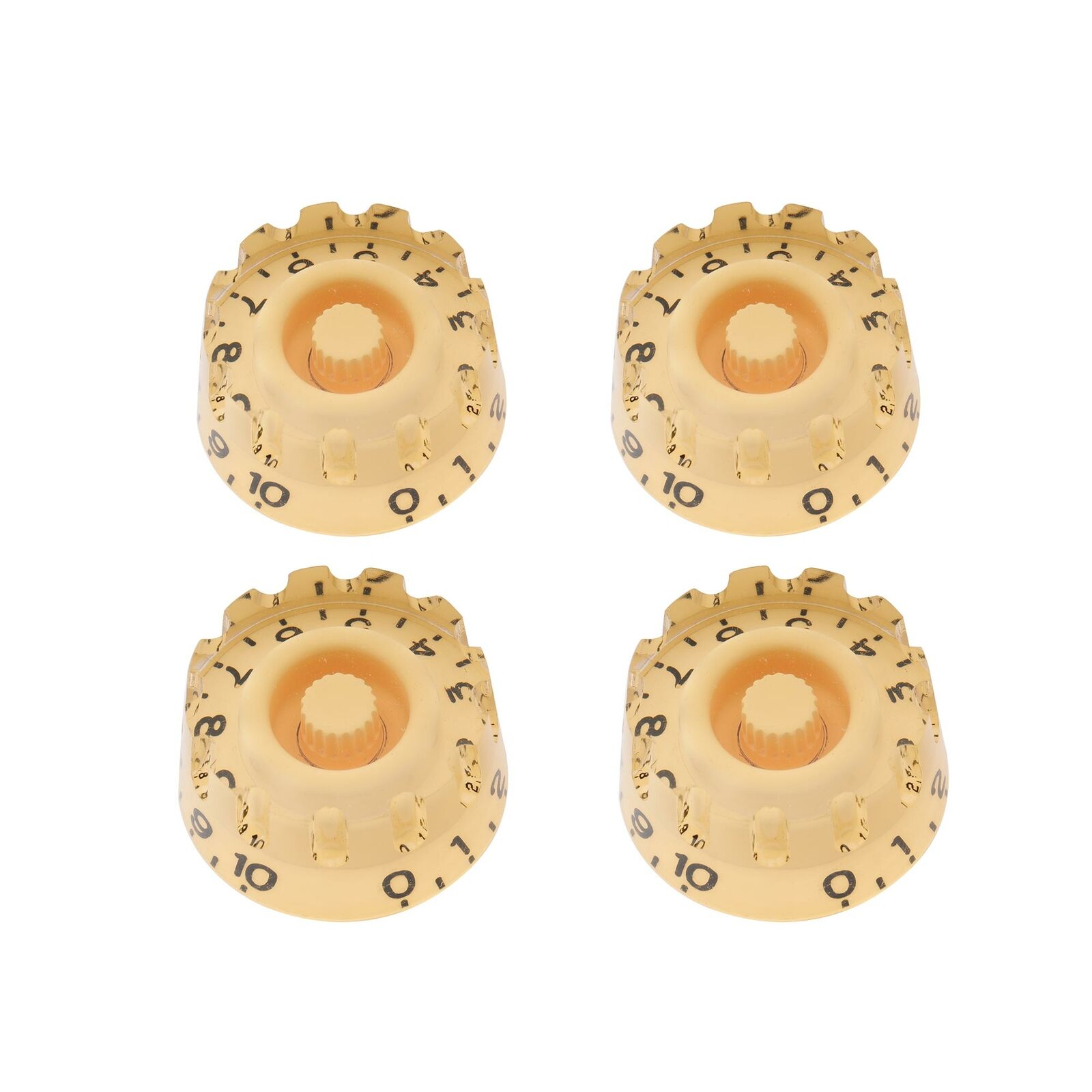 Musiclily Pro 4Pcs Cream Metric 18 Splines Knobs For Epiphone Les Paul SG Guitar