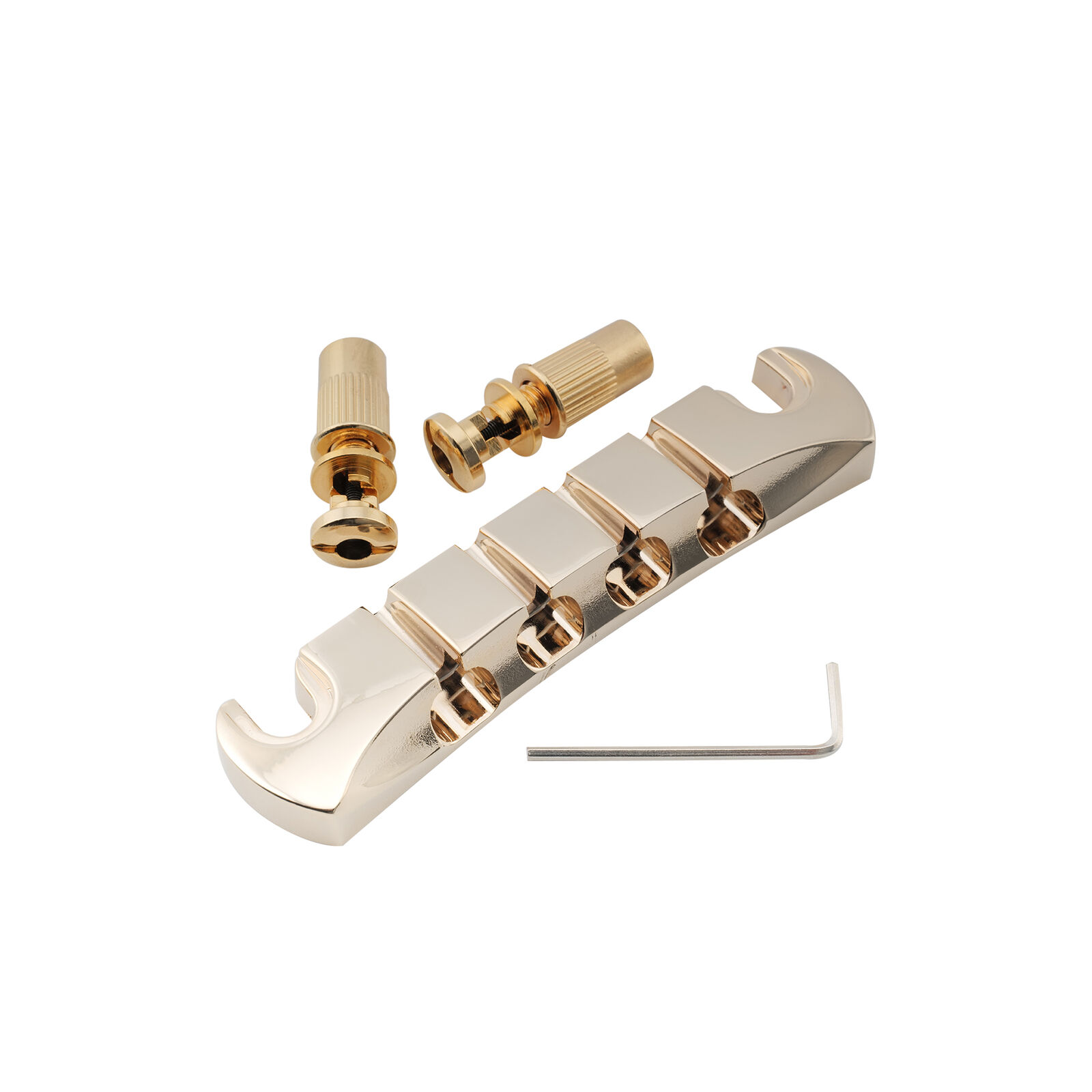 Musiclily Pro Gold 18mm Zinc Alloy Top Loading 4-String Bass Stop Tailpiece