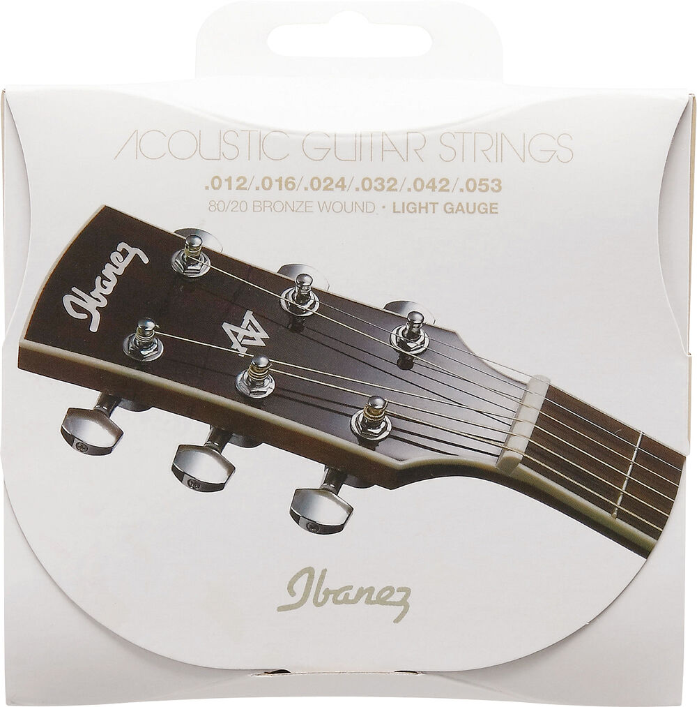 Ibanez IACS6C Light 012/053 Muta Corde per Chitarra Acustica 80/20 Bronze 012/05