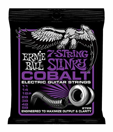 Cordes de guitare électrique à 7 cordes Slinky Cobalt de Ernie Ball (Y7b)