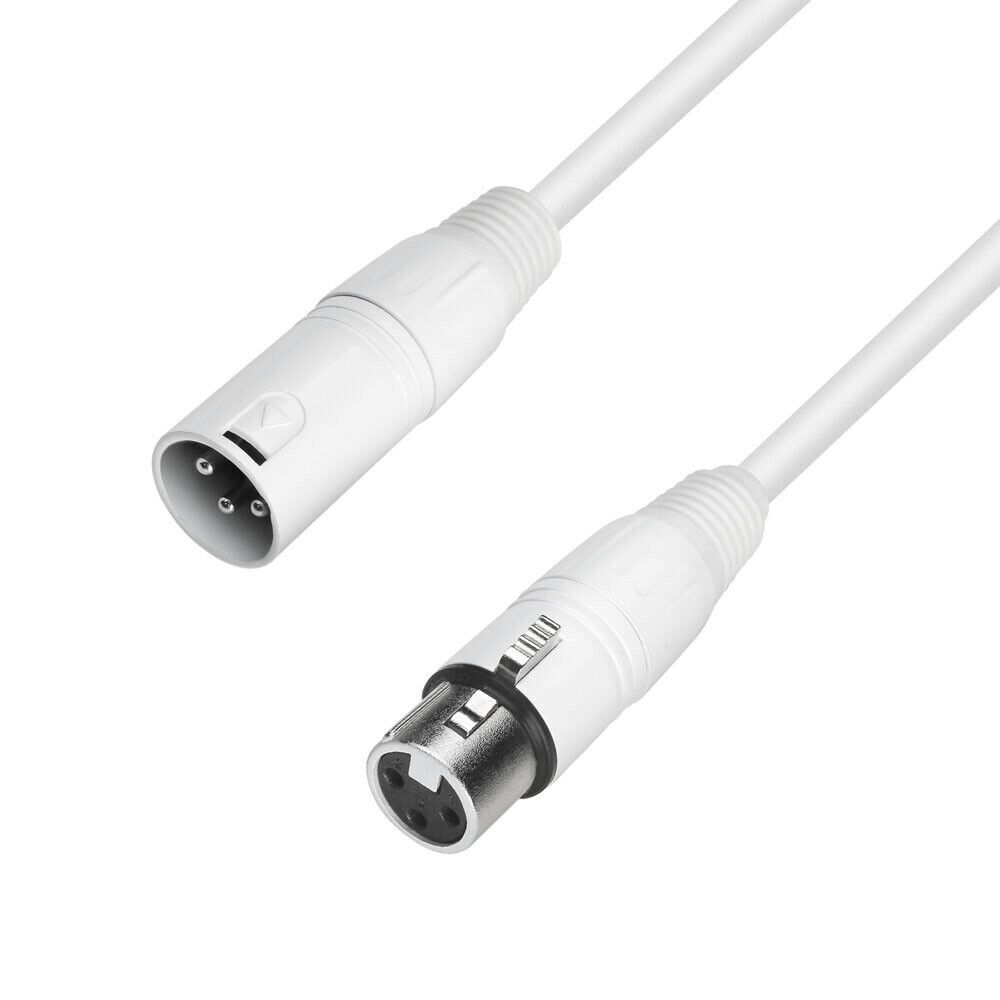 ADAM HALL K4MMF1000SNOW Cavo microfono XLR maschio a XLR femmina 10 m bianco
