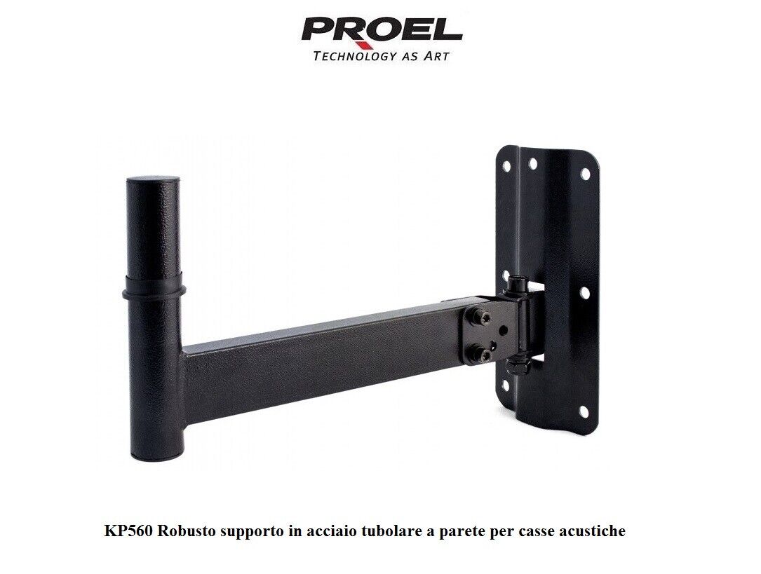 PROEL KP560 supporto staffa tubolare per parete muro cassa acustica braccio 38cm