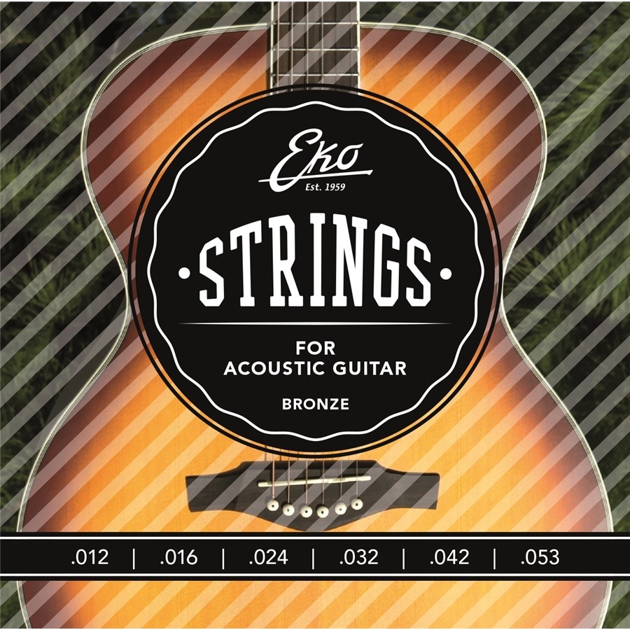 Eko Acoustic Guitar String 012/053 Muta Corde per Chitarra Acustica 012/053