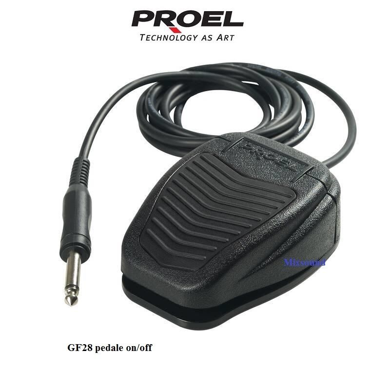 Proel GF28 Pedale di comando ON-OFF FOOTSWITCH INTERRUTTORE ON OFF CON CAVO