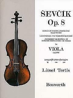 Bosworth Edition studi per viola opera 8 Sevcik Otakar