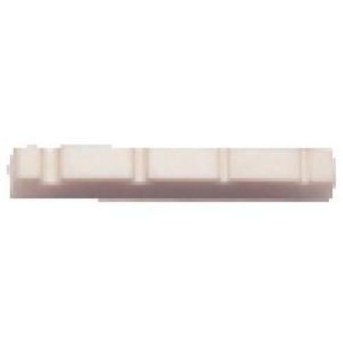Partsland Selletta in plastica Intagliata Basso elettrico a 4 corde Bianco