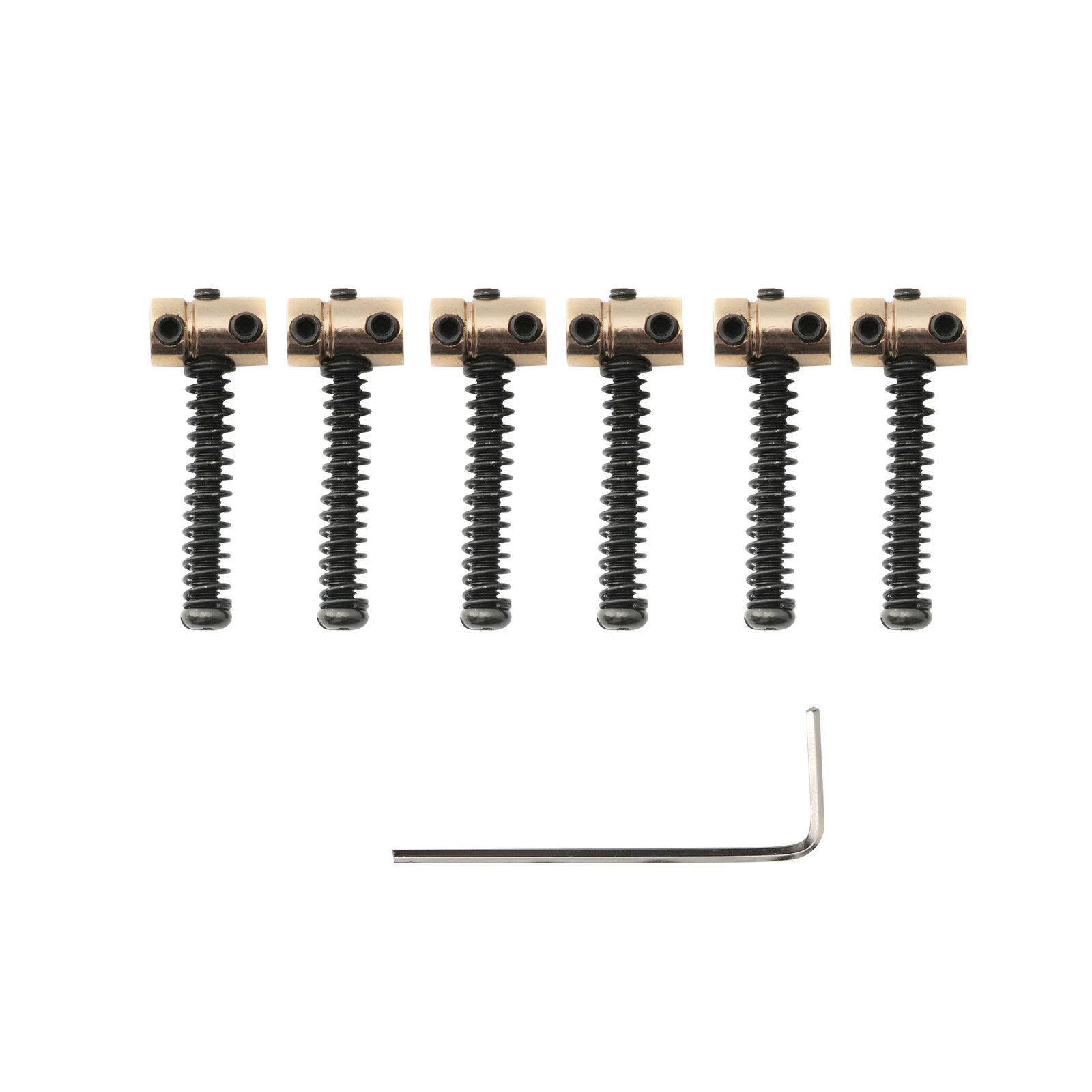 Musiclily Pro 6Pcs Gold 10.8mm Small Steel Saddles For Fender Squier Tele Guitar