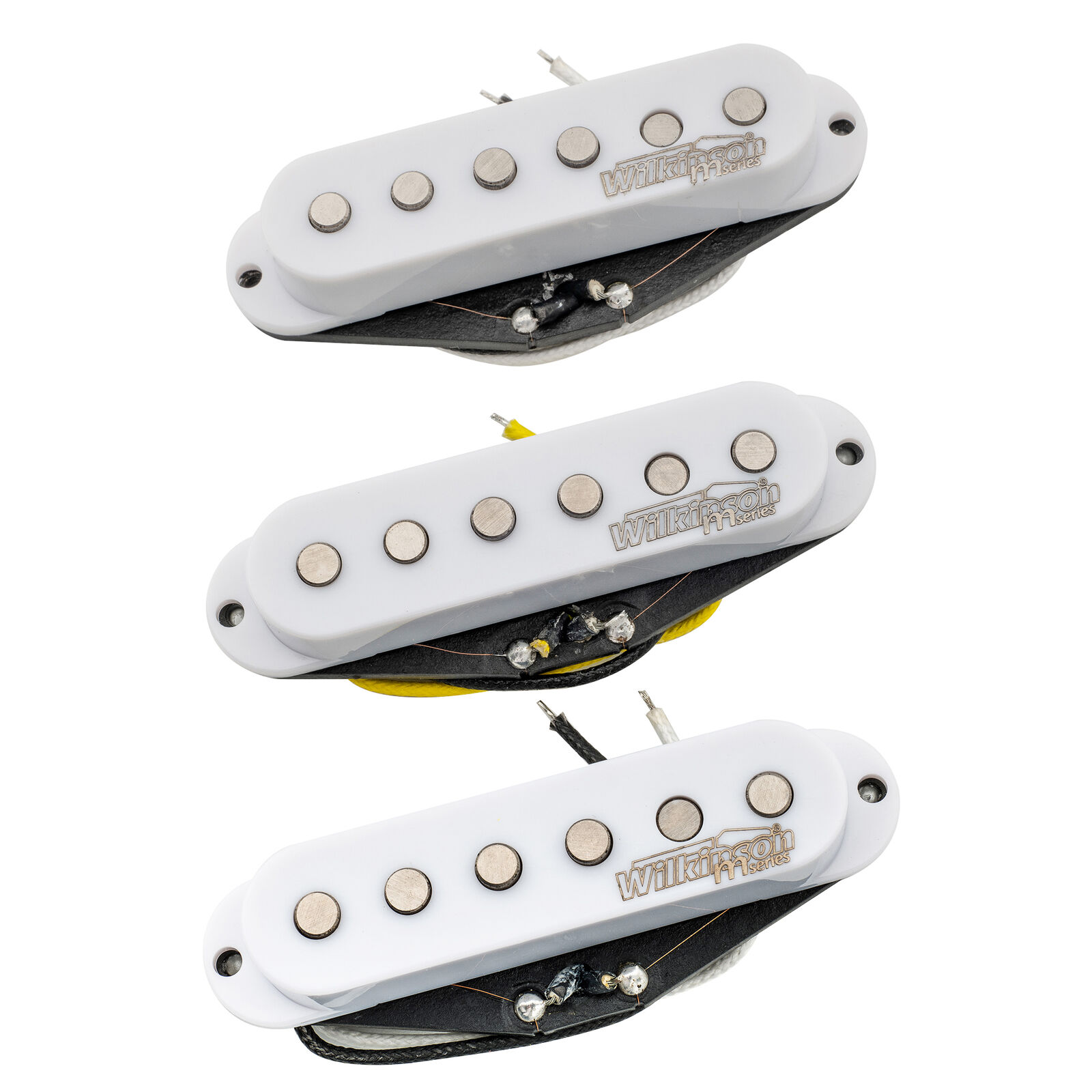 Wilkinson M Series White High Output Alnico 5 Guitar ST Single Coil Pickups Set