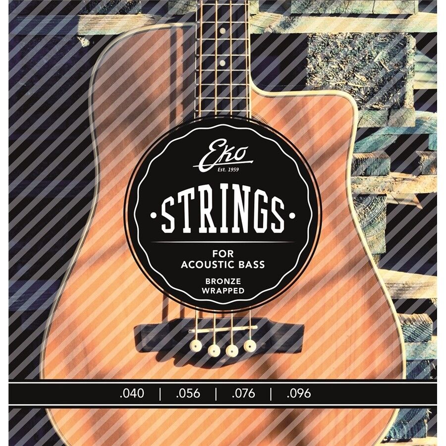 Eko Acoustic Bass Strings 040/096  Muta 4 Corde per Basso Acustico 040/096