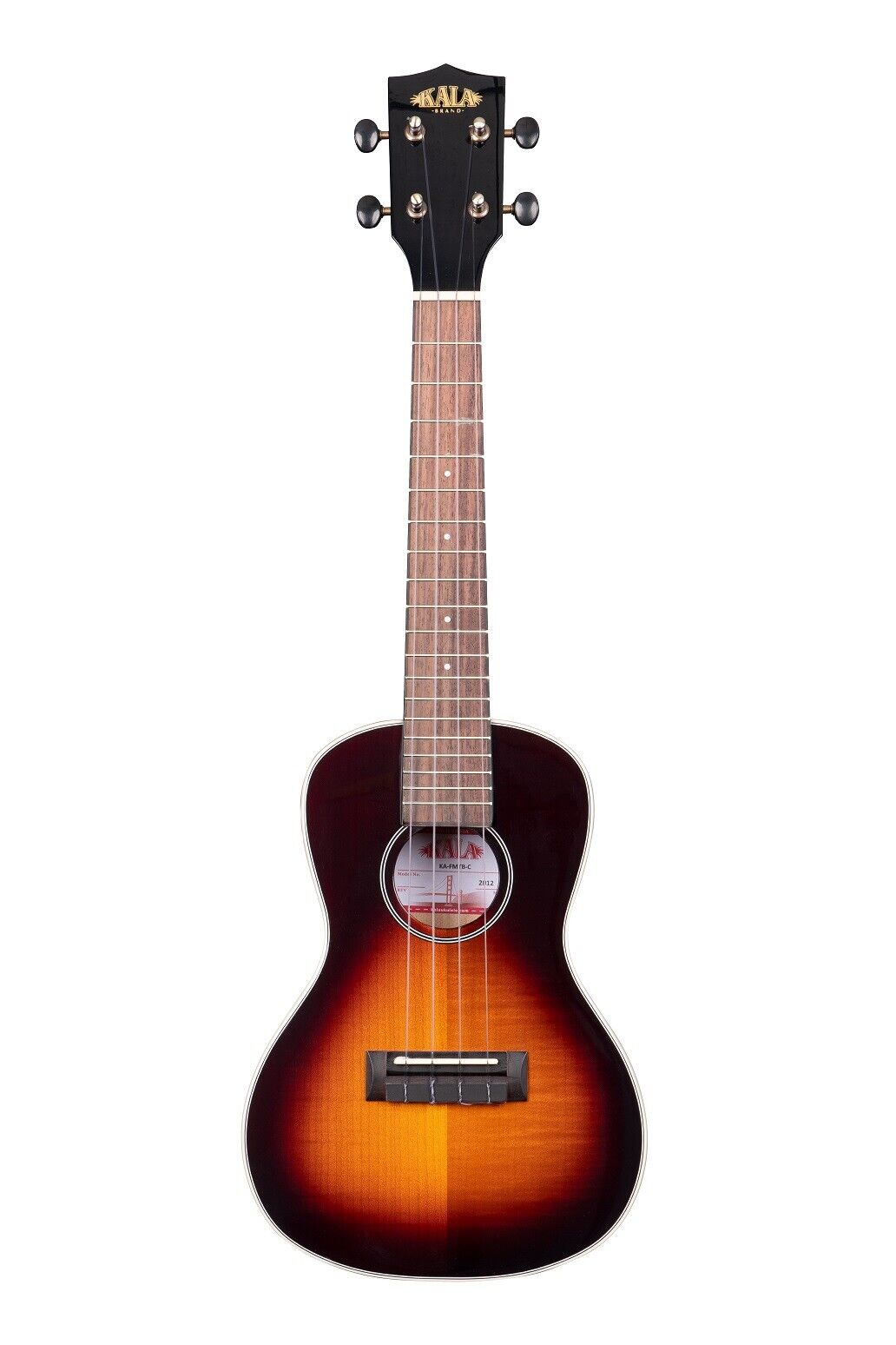 KALA KA-FMTB-C - UKULELE CONCERTO - TOBACCO BURST UKULELE