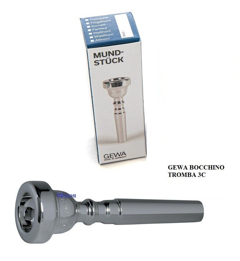 GEWA 3C BOCCHINO Argentato per Tromba mod. Standard  apertura 3 C