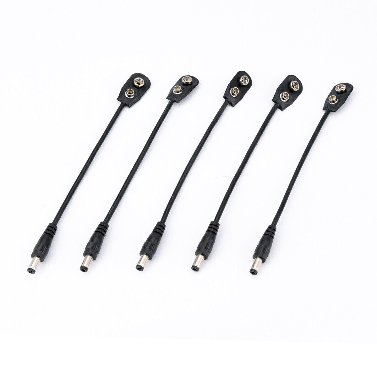 Musiclily Pro 5Pcs 9V Battery Connect Cable 2.1mm 5.5mm For Guitar Effect Pedal