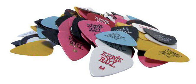 Ernie Ball Plettri Standard Assortiti (12 pezzi) 12 Plettri Standard Medium, Thi