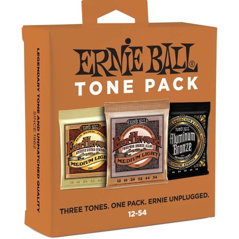 Ernie Ball 3313 Tone Pack Acoustic Guitar String 3 Mute acustica 12-54