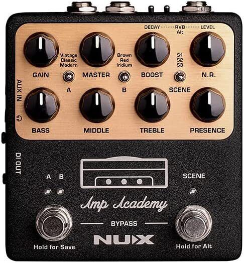   	 NUX Amp Academy NGS-6  MODELLATORE DI AMPLIFICATORI PER CHITARRA A PEDALE