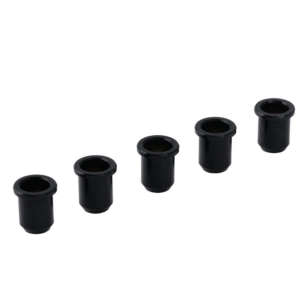 Musiclily Pro 5Pcs Black 14mm Brass Bass String Ferrules Bushings Through Body