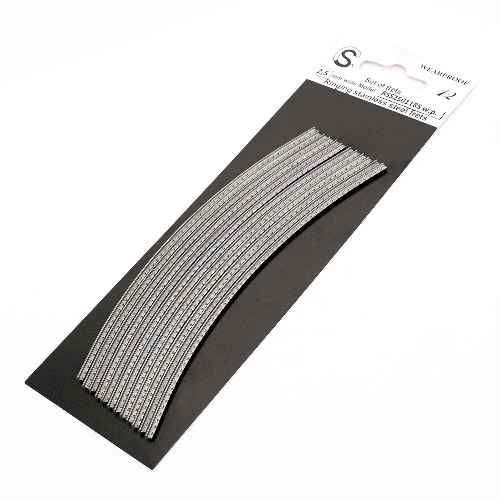 Sintoms RSS250118 Ringing Stainless Steel 2.5mm Medium Electric Guitar Fret Wire