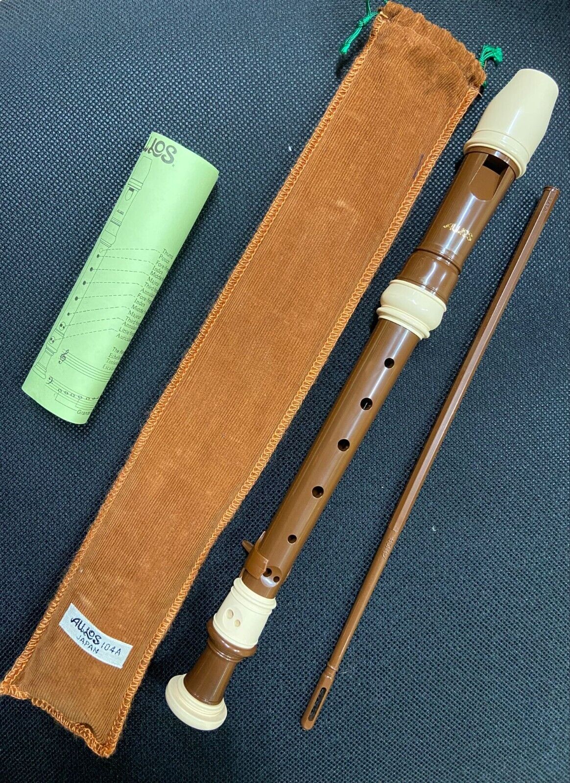Flauto Aulos 104A Soprano Diteggiatura Tedesca Barocca DO