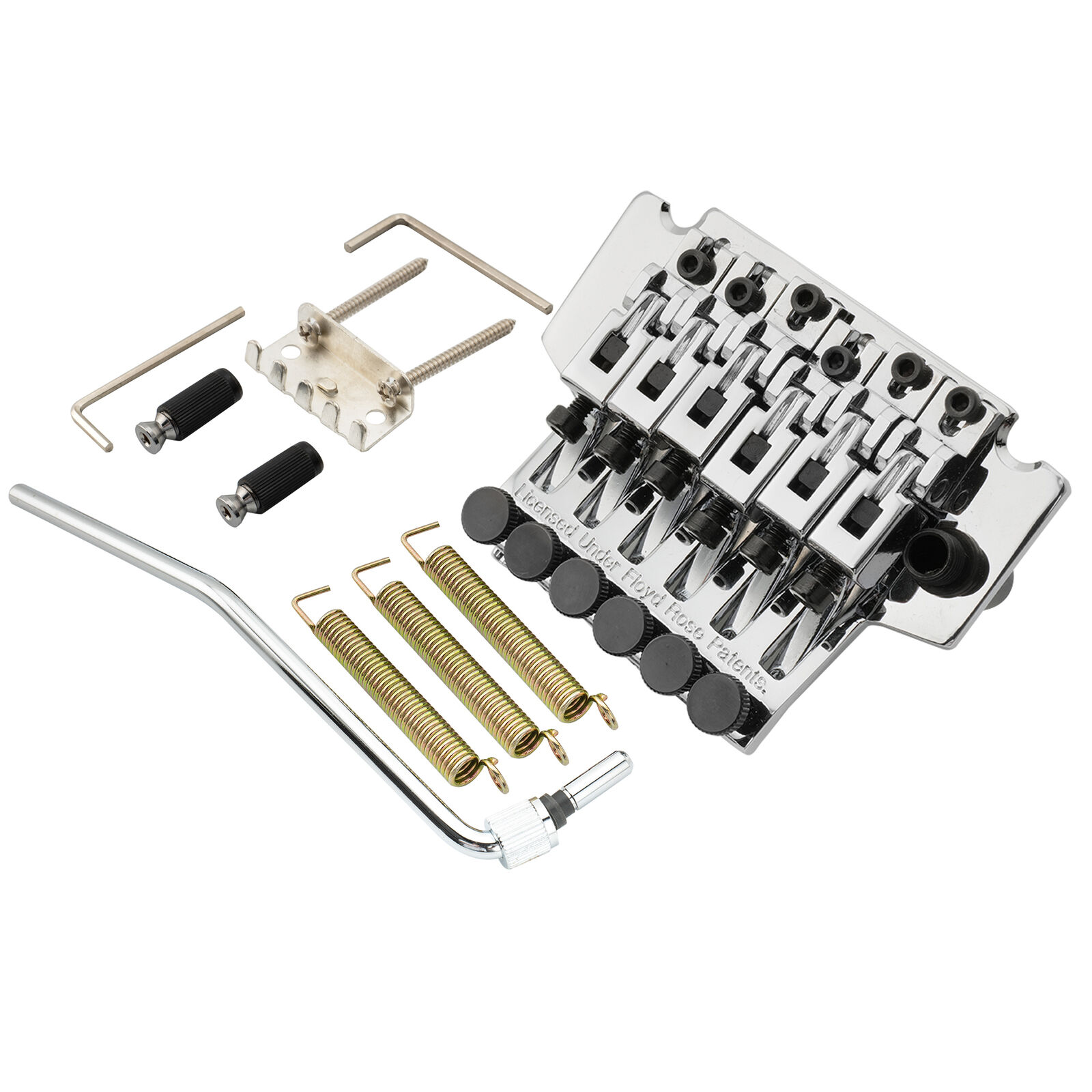 Musiclily Pro Chrome 54mm Tremolo Bridge 34mm Brass Block For Floyd Rose Guitar