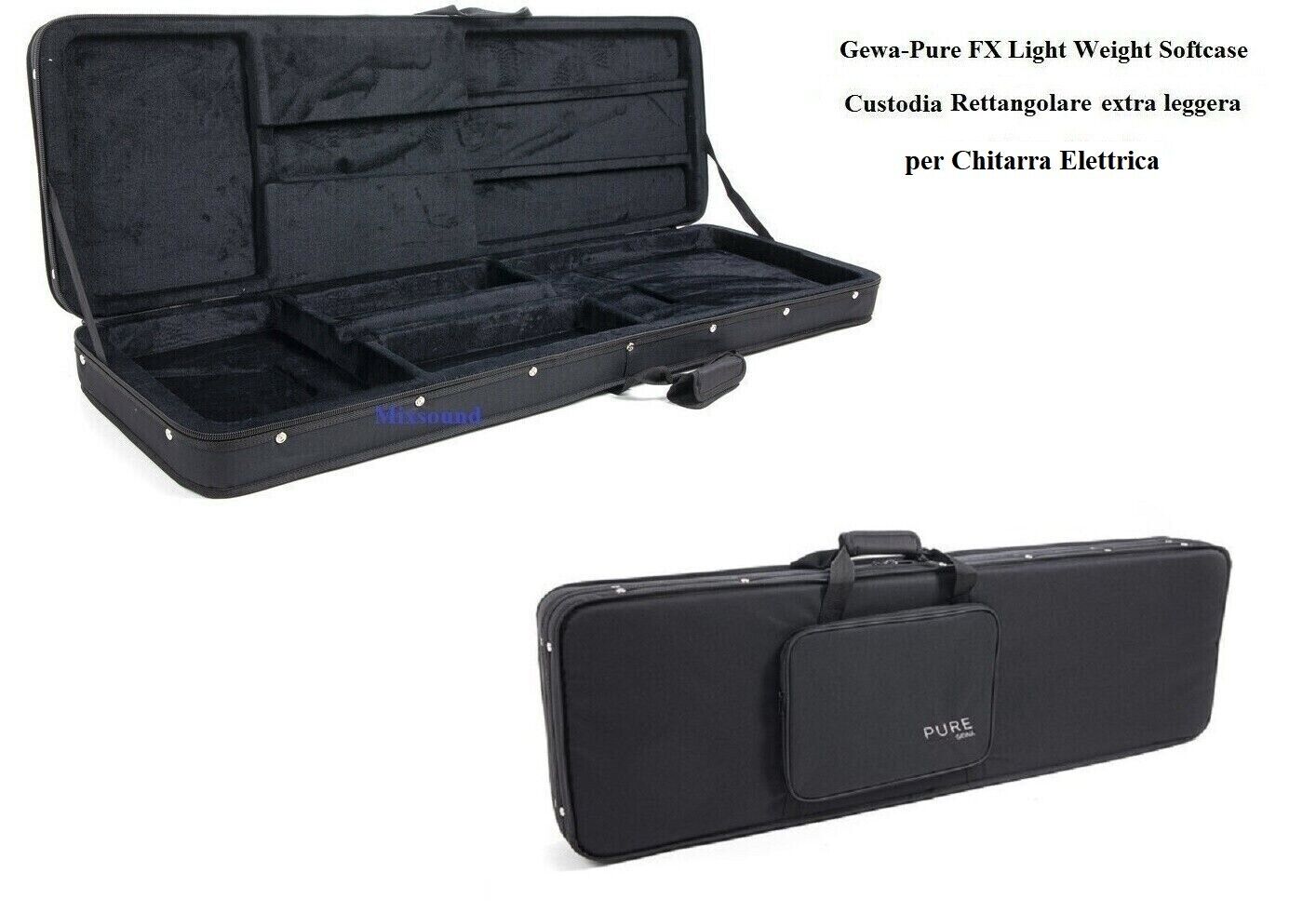 GEWA F560080 CUSTODIA ASTUCCIO RETTANGOLARE SOFT CASE PER CHITARRA ELETTRICA