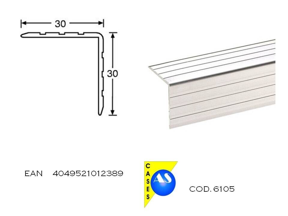 6105 Profilo in alluminio Angolare 30 x 30 mm per flightcases