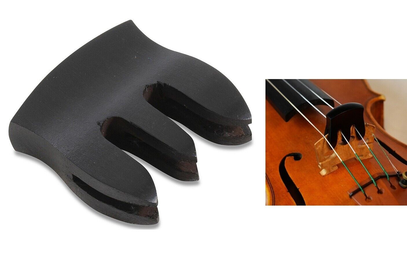 GEWA Sordina Tridente per VIOLONCELLO Da montare sul ponte in Ebano scanalato ++
