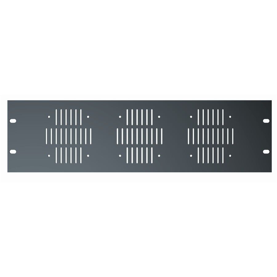 Quiklok RS 278 Pannello 3 unità rack x ventole Finale Flight case