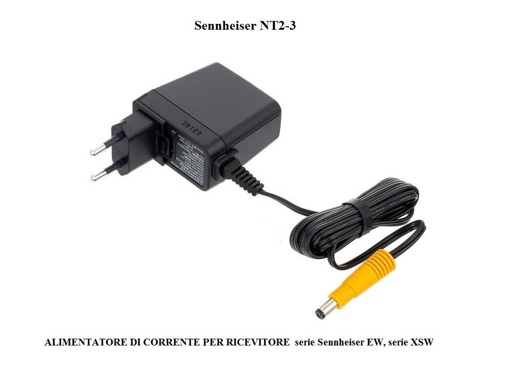 Sennheiser NT2-3 EU ALIMENTATORE CORRENTE original 400mA RADIOMICROFONI EW, XSW