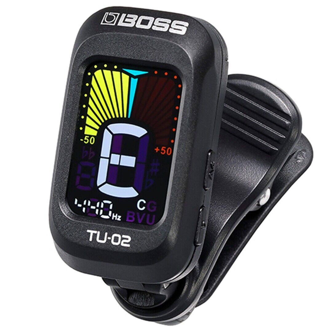 Boss TU-02 Clip-on Tuner Accordatore Chitarra a Clip