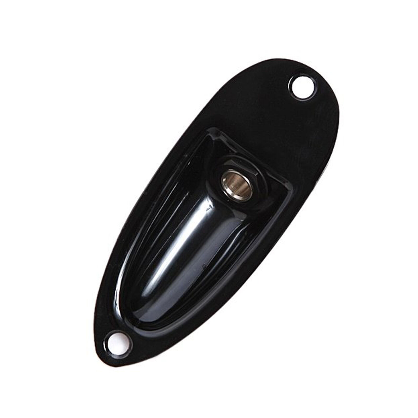 Musiclily Boat Shape Guitar Input Jack,Black