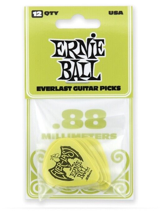 Ernie Ball Plettri Everlast Heavy (.88mm - 12 pezzi) Ernie Ball Plettri Everlast