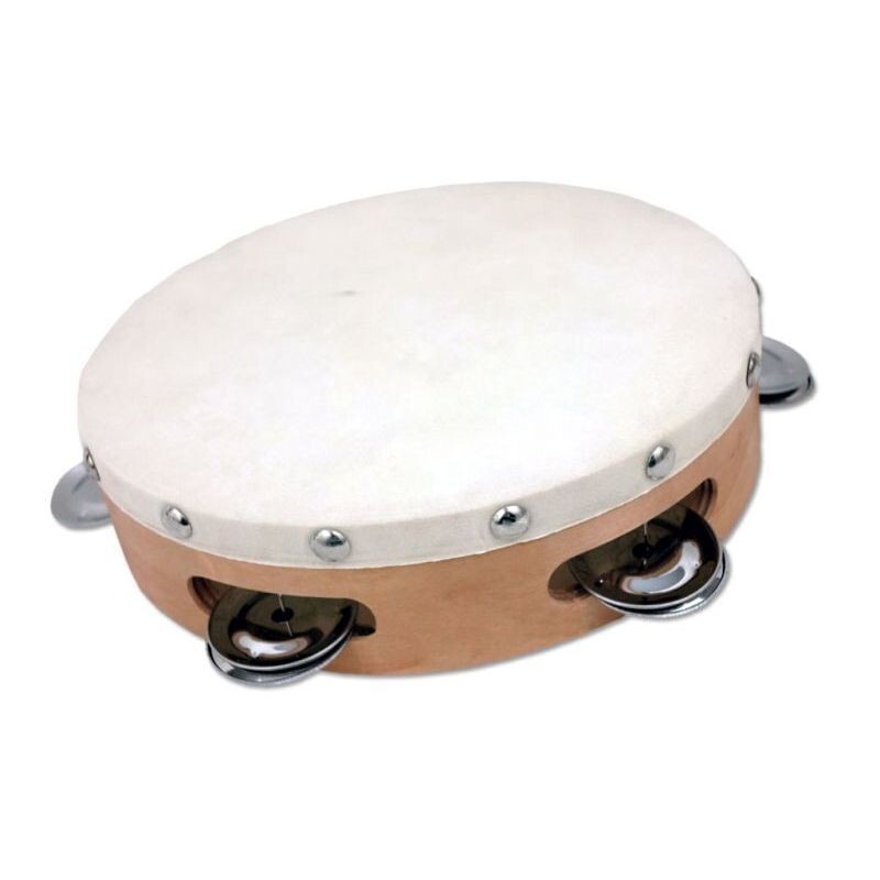 Peace RH-2-1218 Tamburello con sonagli e pelle naturale 12" 30 cm