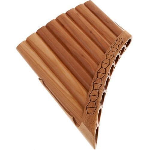 FLAUTO DI PAN SOLIST SOPRANO IN DO MADE IN EUROPE 8 CANNE DO2-DO3 IN ACERO FORMA