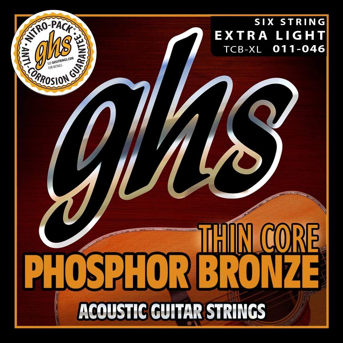 Ghs TCB-XL 011/046 THIN CORE Phosphor Bronze  corde per chitarra acustica