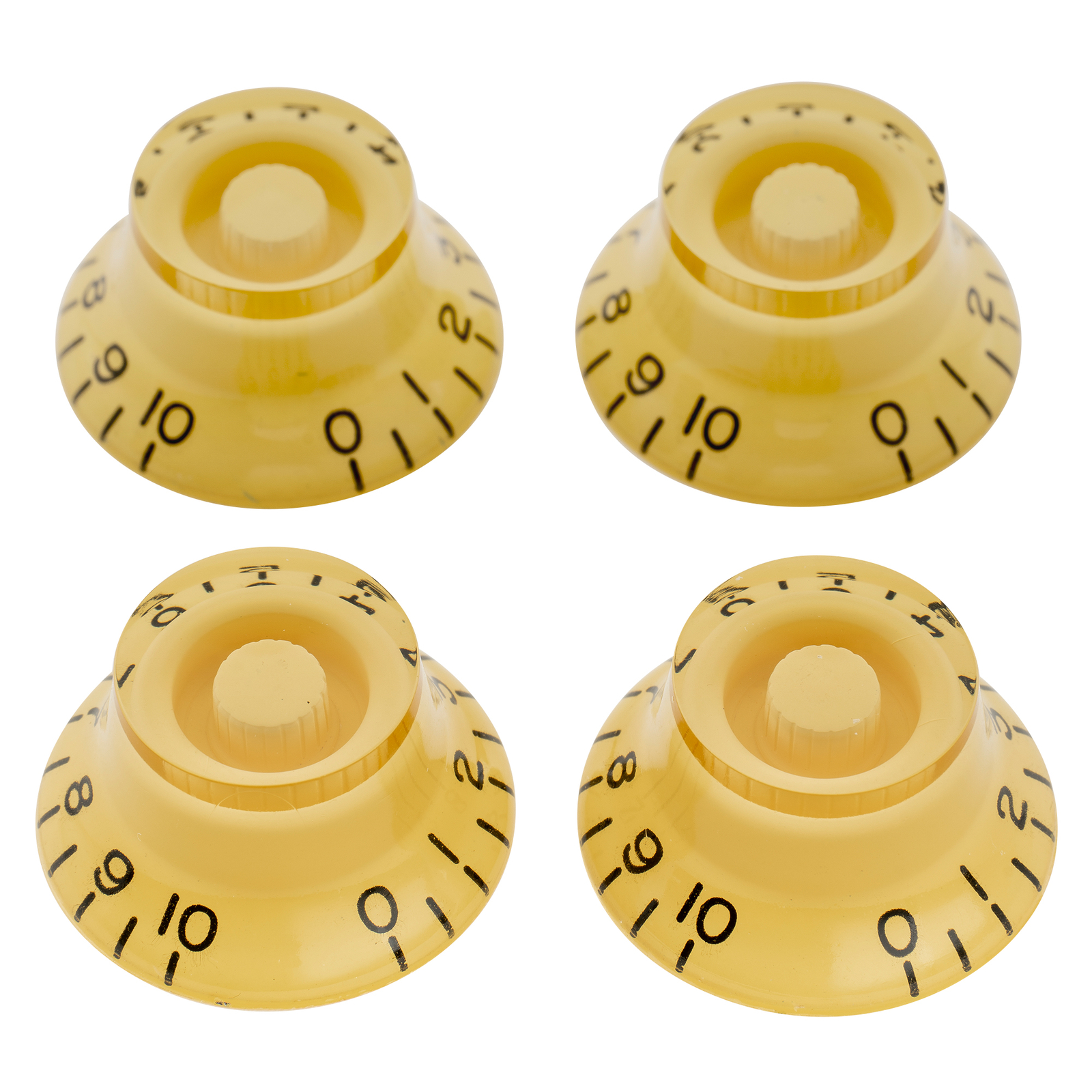 Musiclily Pro 4Pcs Cream Metric 18 Splines Guitar Knobs For Epiphone Les Paul SG