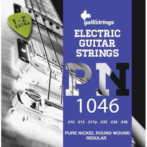 Corde elettrica Gallistrings PN1046 pure nickel regular 10-46