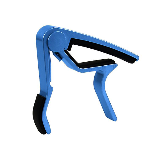 Capotasto BLU per chitarra acustica elettrica basso 6/7 corde in lega di zinco