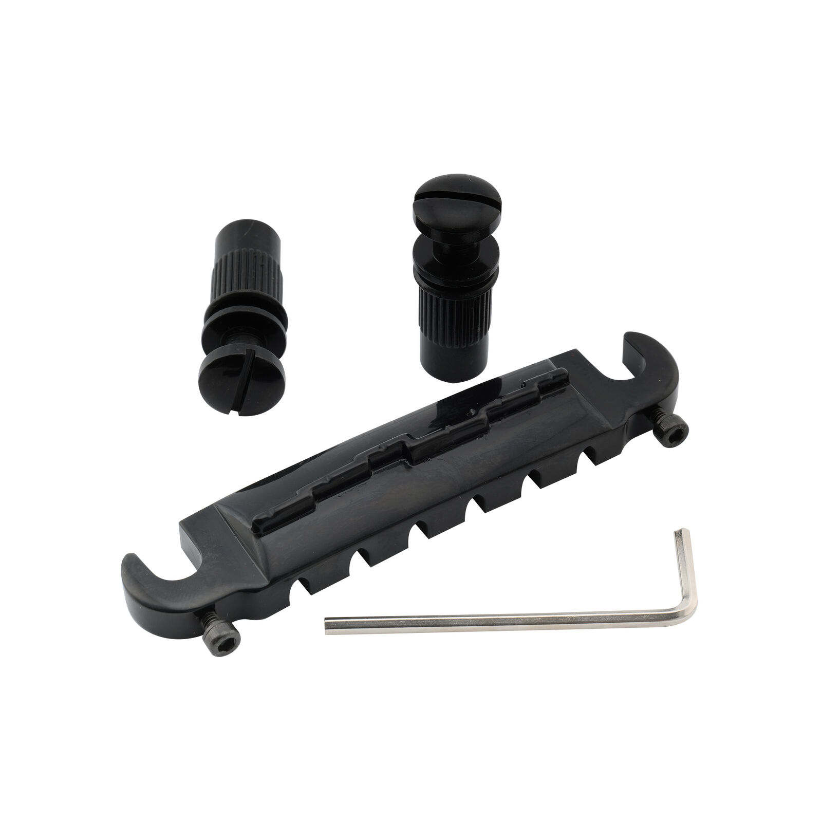 Musiclily Pro Black 52.5mm Wraparound Bridge Tailpiece For Epiphone LP Guitar