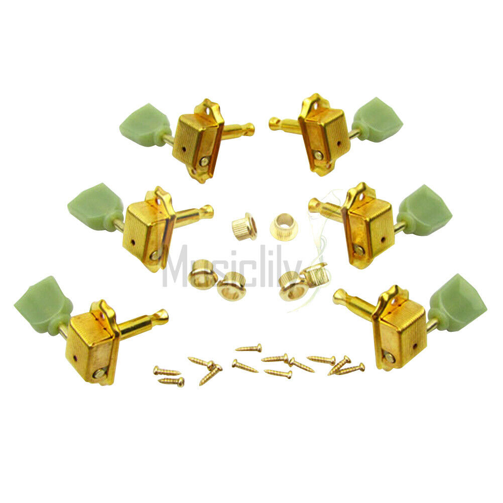 Musiclily 3L3R Gold Guitar Deluxe String Tuners Tuning Pegs Machine Heads Set