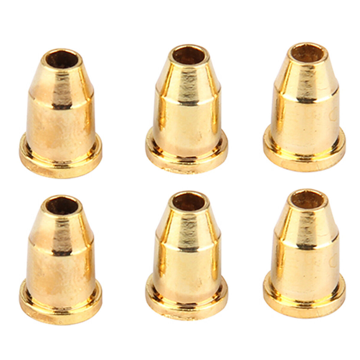 Musiclily 6Pcs Gold Vintage Guitar Through Body String Mounting Ferrules Bushing