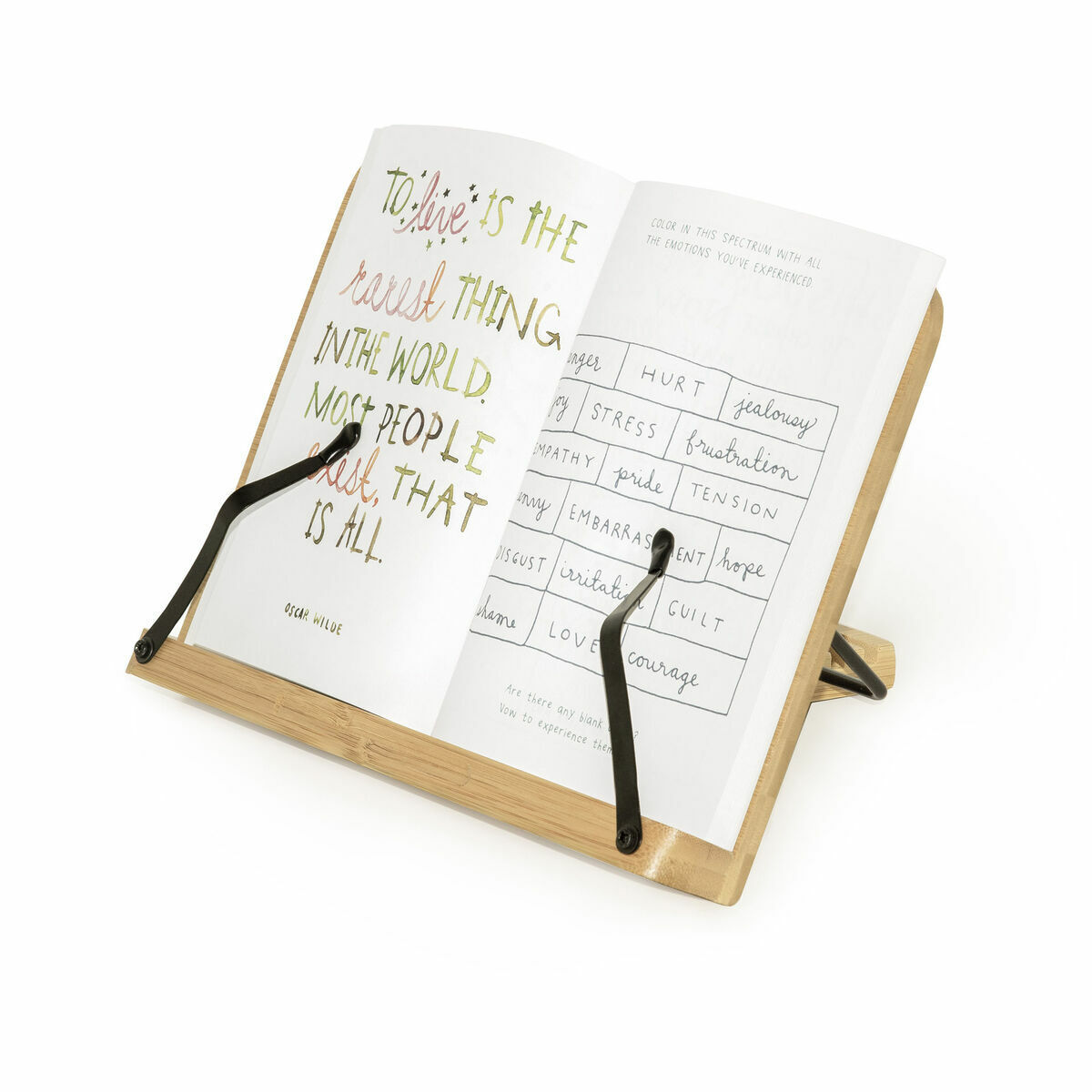 Legami - Leggio Pieghevole in Bamboo per Libri, Tablet, Ricettari, Spartiti