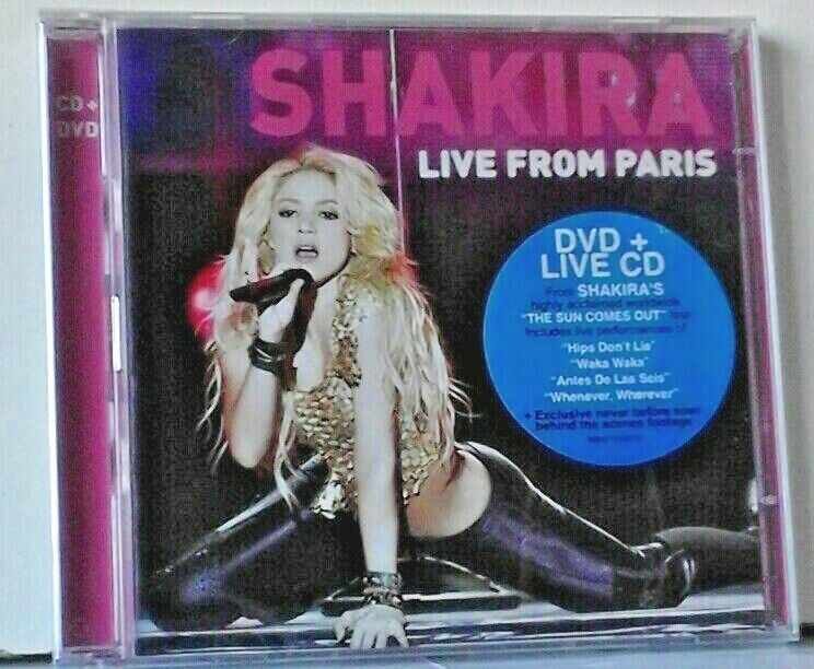 SHAKIRA  -  Live from Paris   (CD  nuovo e sigillato /  Jewel case  /  cd+dvd )
