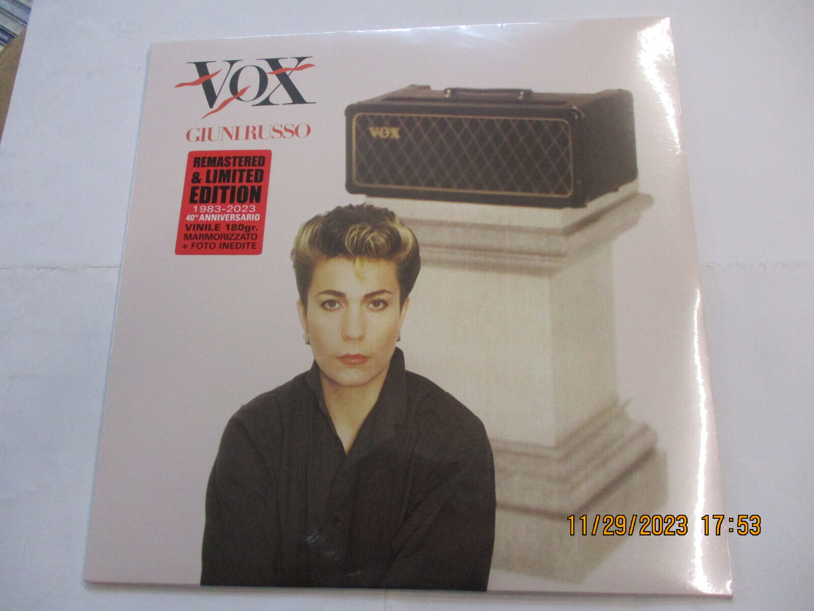 GIUNI RUSSO - VOX - LP VINYL REMASTER 40 ANNIVERSARY NEW SEALED 2023 - LTD NRD